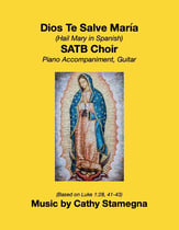 Dios Te Salve, Maria (SATB Choir)  SATB choral sheet music cover